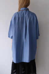half sleeve silk shirt