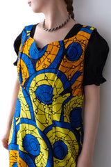 african batik nosleeve dress