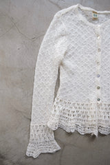 mohair knit cardigan