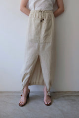 linen long skirt