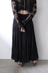 pleats long skirt