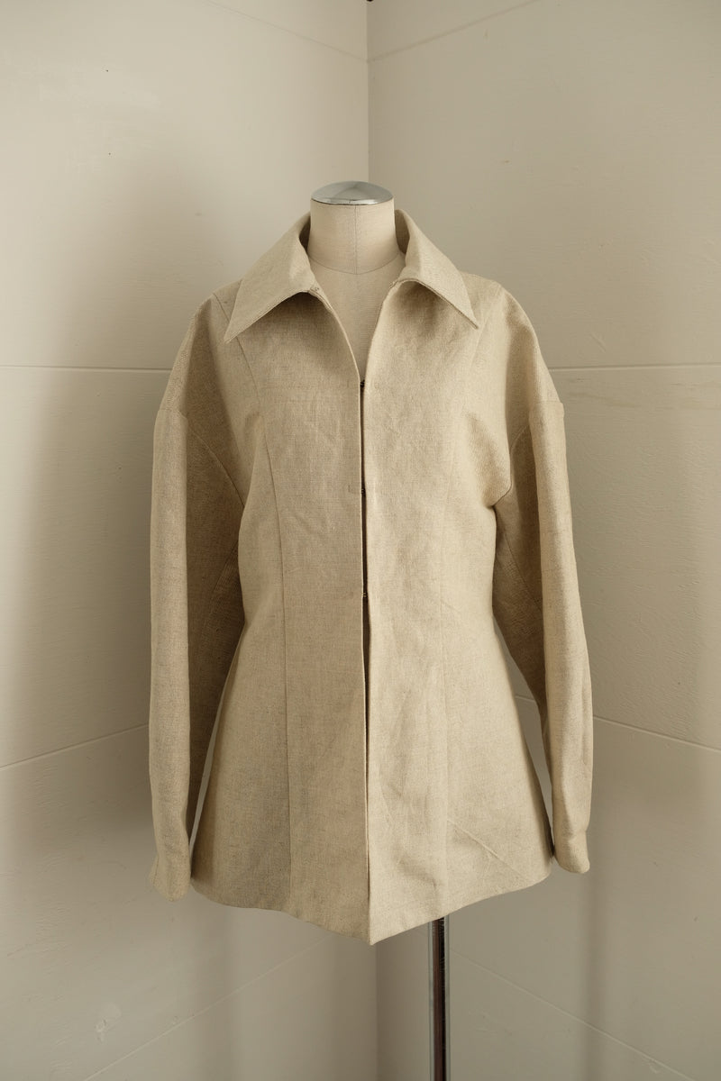 linen patchwork jacket