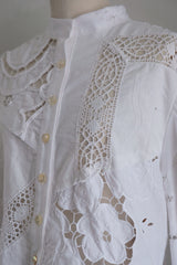 cutwork short blouse A