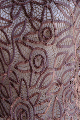 tape lace beads long dress