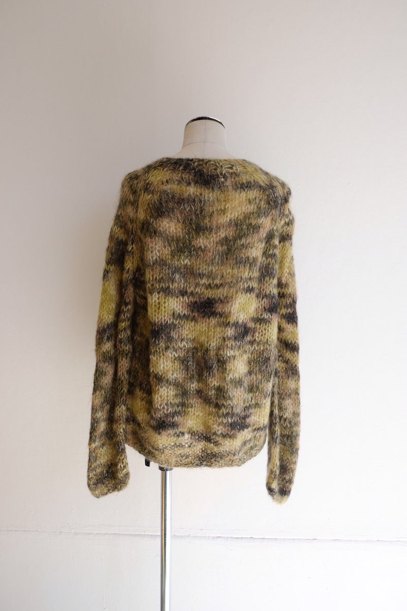 mohair knit cardigan