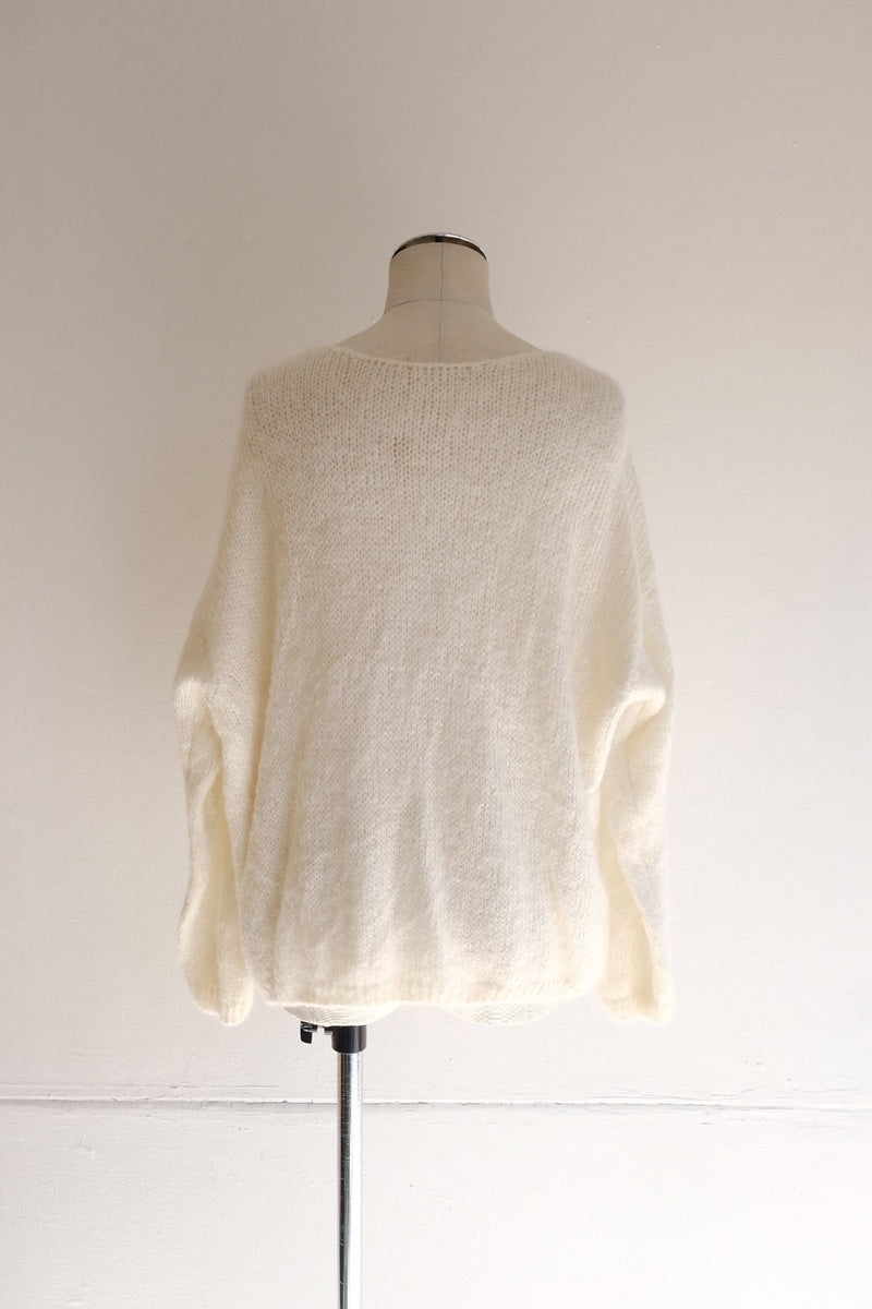 mohair knit cardigan