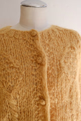 mohair knit cardigan