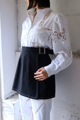 cutwork short blouse C