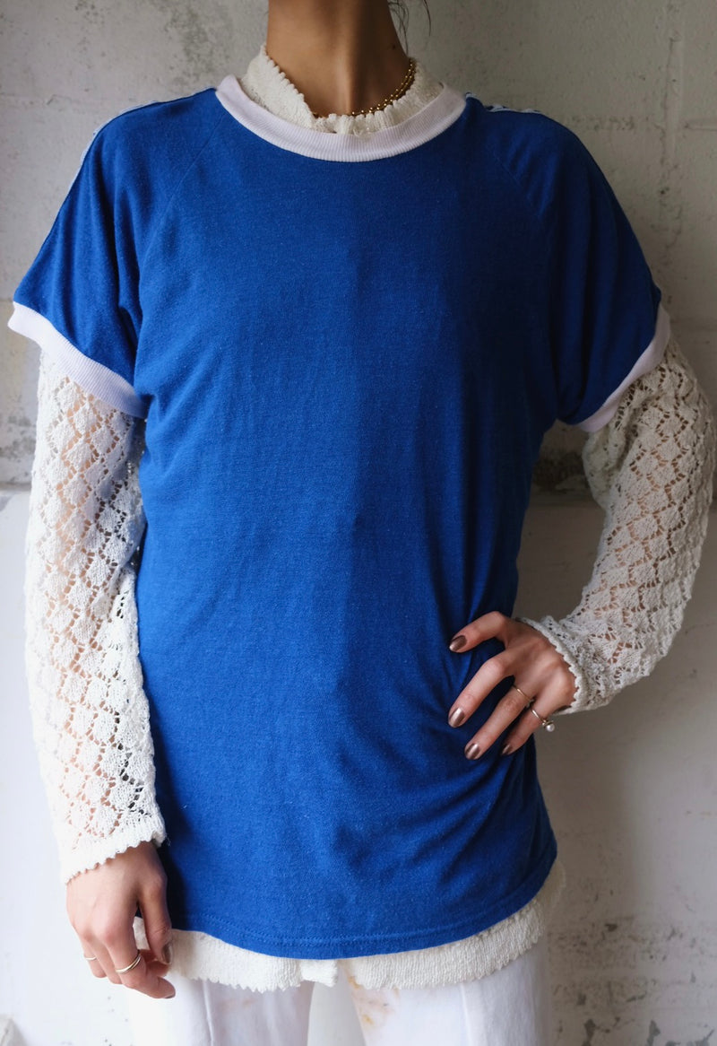 70’s line T-shirt (BLUE)