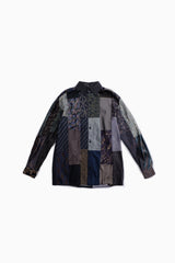 tie patchwork box shirt