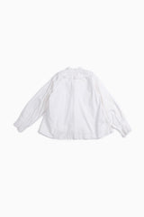 frill long sleeve antique blouse