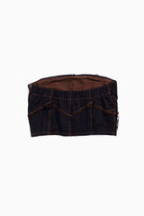 denim bustier