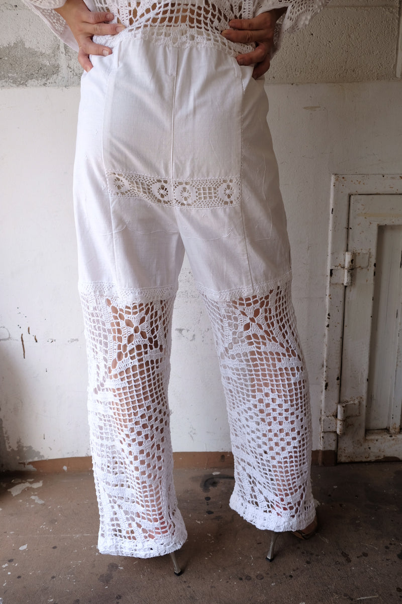 malion vintage lace leggings