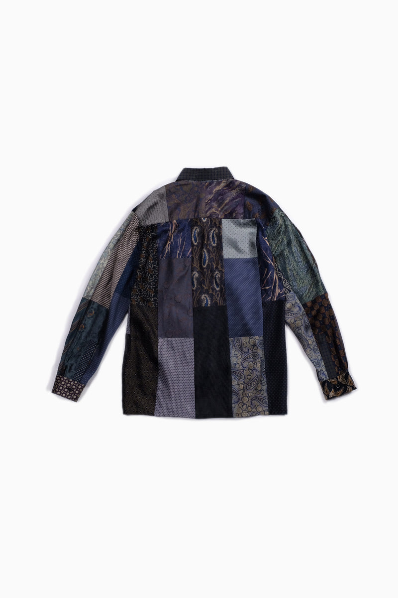 tie patchwork box shirt